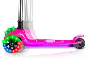 Ricokids Jelly svietiaca v tme detská balančná Kolobežka - ružová