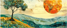 Obraz - Ilustrácia krajiny (120x50 cm)