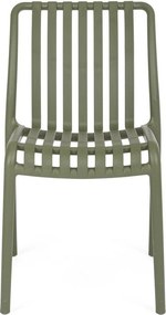 Zelená plastová záhradná stolička Billie – Bizzotto