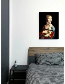 Obraz - reprodukcia 50x70 cm Lady with Ermine, Leonardo Da Vinci – Fedkolor