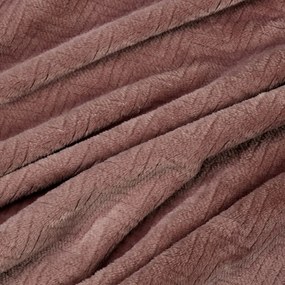 Dekorstudio Deka CINDY5 v tmavo staroružovej farbe Rozmer deky: 70x160cm