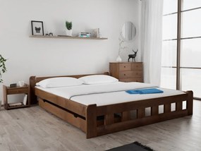 Posteľ Naomi zvýšená 180 x 200 cm, dub Rošt: Bez roštu, Matrac: Matrac COCO MAXI 20 cm