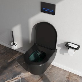 Závesné WC AM.PM Func CFA1700MBSC bezokrajové, so sedadlom Microlift, čierne