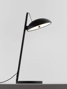 Dizajnová stolová lampa Flute čierna