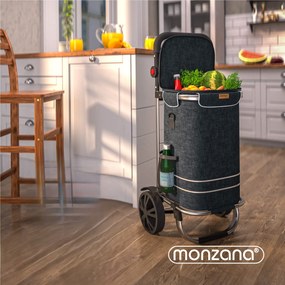 Jurhan Nákupná taška na kolieskach EASY, 50l, čierna