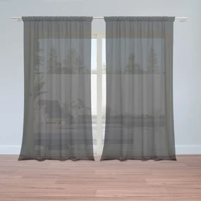 Sablio Záclony Čierna: 2ks 150x250cm