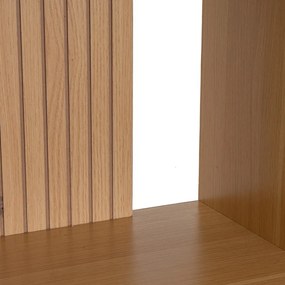 Detská knižnica v dekore duba v prírodnej farbe 63x159 cm Mid-Lines – Casa Selección