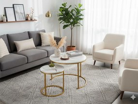 CH Konferenčné stolíky Paula - biela