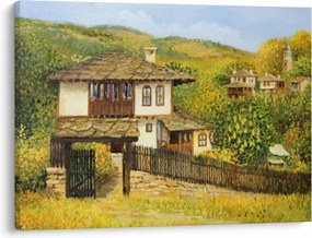 Obraz - Chalúpky v lete (70x50 cm)