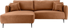 XXXLutz ROHOVÁ SEDAČKA, textil, koňaková Livetastic - Sedačky - 002310012371