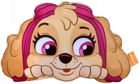 Tvarovaný 3D vankúš Tlapková patrola - Paw Patrol - motív Skye - 43 x 27 cm