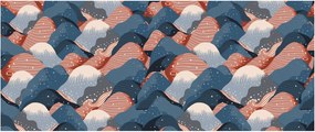 Obraz - Vlny a kopce (120x50 cm)