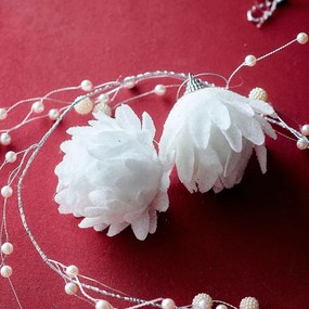 Závesná vianočná dekorácia FEATHER biela 713460 (2 ks)