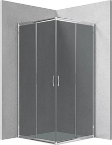 Deante Štvorcový sprchovací kút Funkia 80x80 cm - KYC 442K - bez vaničky