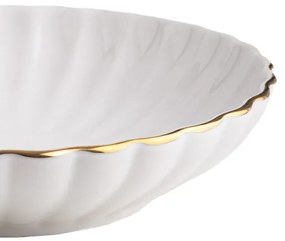 Hlboký tanier MELIDA so zlatým obvodom 710995