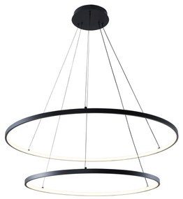LED luster Breno 2 80 čierna