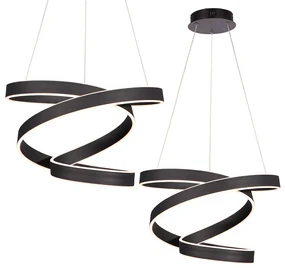 Závesné LED svietidlo Andromeda, 1x LED 100w, 4000k, b