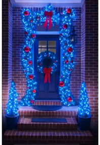 Vianočné svetielka vonkajšie FLASH modrá 100 LED