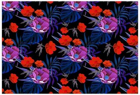 Fototapeta Vliesová Tropické kvety 312x219 cm