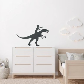 Veselá Stena Samolepka na stenu na stenu Chlapec a dinosaurus