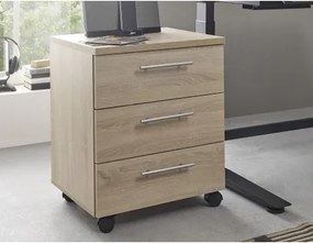 Úložný kontajner na kolieskach Ben, dub sonoma%