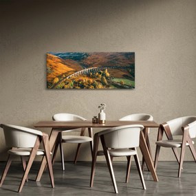 Obraz mosta v škótskom údolí (120x50 cm)