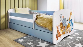 XXXLutz POSTEĽ PRE DETI A MLÁDEŽ 80/160 cm, modrá, biela MID.YOU - Detské izby - 00214200024H