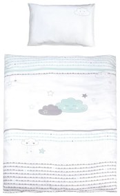 Biele bavlnené detské obliečky do postieľky 100x135 cm Happy Cloud – Roba