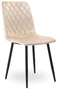 Jedálenská stolička DEXTER zamatová, béžová