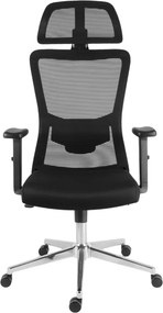 Kancelárska ergonomická stolička Neoseat LORELI — čierna, nosnosť 150 kg