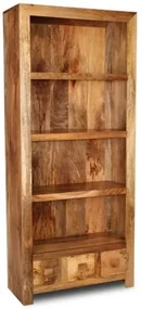 furniture-nabytek.cz - Drevená knižnica 90x180x35 z masívu mango