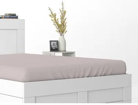 Prestieradlo PURE s gumičkou, ružové 140x200 cm