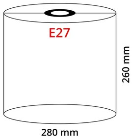 Globo - Tienidlo k lustru E27 pr. 28 cm