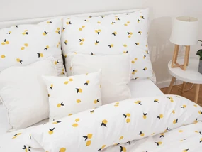 Bavlnená obliečka na vankúš Renforcé 70 × 90 cm – Citróny