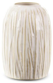 LIZA Dekoratívna váza 15x22 cm krémová