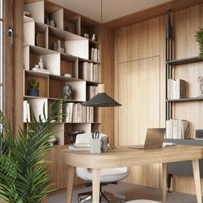 Sollux SL.1320 - Luster na lanku JAGA 1xE27/15W/230V pr. 30 cm čierna