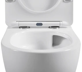 Cerano Cesso, závesná WC misa Vortex + UF sedátko - biela lesklá - 49x36 cm, CER-CER-476678