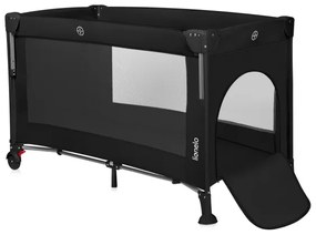 Lionelo - Cestovná postieľka 3v1 ELLEN Čierny karbón