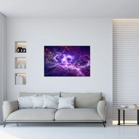 Obraz - Fialový vesmír (90x60 cm)