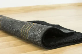 Kúpelňový koberček Jarpol Petra Lurex 51 čierny