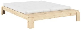 Dvojlôžková posteľ z borovicového dreva s roštom v prírodnej farbe 180x200 cm Layers – Karup Design