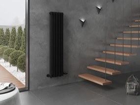 Mexen Denver, vykurovacie teleso 1600 x 378 mm, 1487 W, čierna, W215-1600-378-00-70