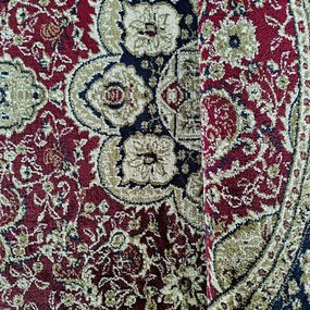 DY Exkluzívny červený oválny koberec N 03 Rozmer: 160x220 cm