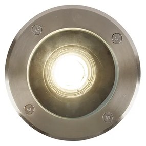 Inteligentné vonkajšie zapustené bodové svetlo z nehrdzavejúcej ocele vrátane WiFi GU10 IP65 - Delux