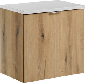 Comad Kúpeľňová skrinka pod doskové umývadlo Nova Oak 60 dub coast evoke/biela