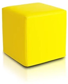 Sedací vak taburetka kocka žltá TiaHome