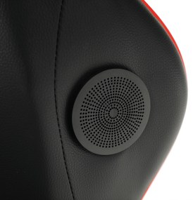 Tempo Kondela Kancelárske/herné kreslo s Bluetooth reproduktormi, čierna/červená, CARPI