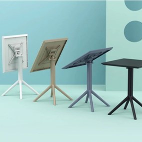 SKY FOLDING 60 sklopný záhradný stôl taupe