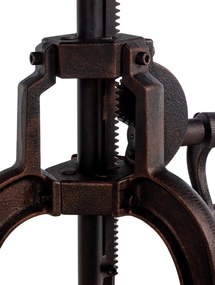 Kovový barový stôl Marcos v industriálnom štýle - v46-66 x Ø50 cm - Bronzová