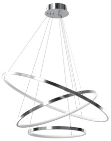 Závesné LED svietidlo Hoop, 3x LED 93w, 4000k, ch